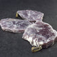 Lot of 3 Lepidolite Mica Crystal Pendants From Brazil