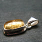 Imperial Topaz Crystal Silver Pendant from Brazil - 0.9" - 2.95 Grams