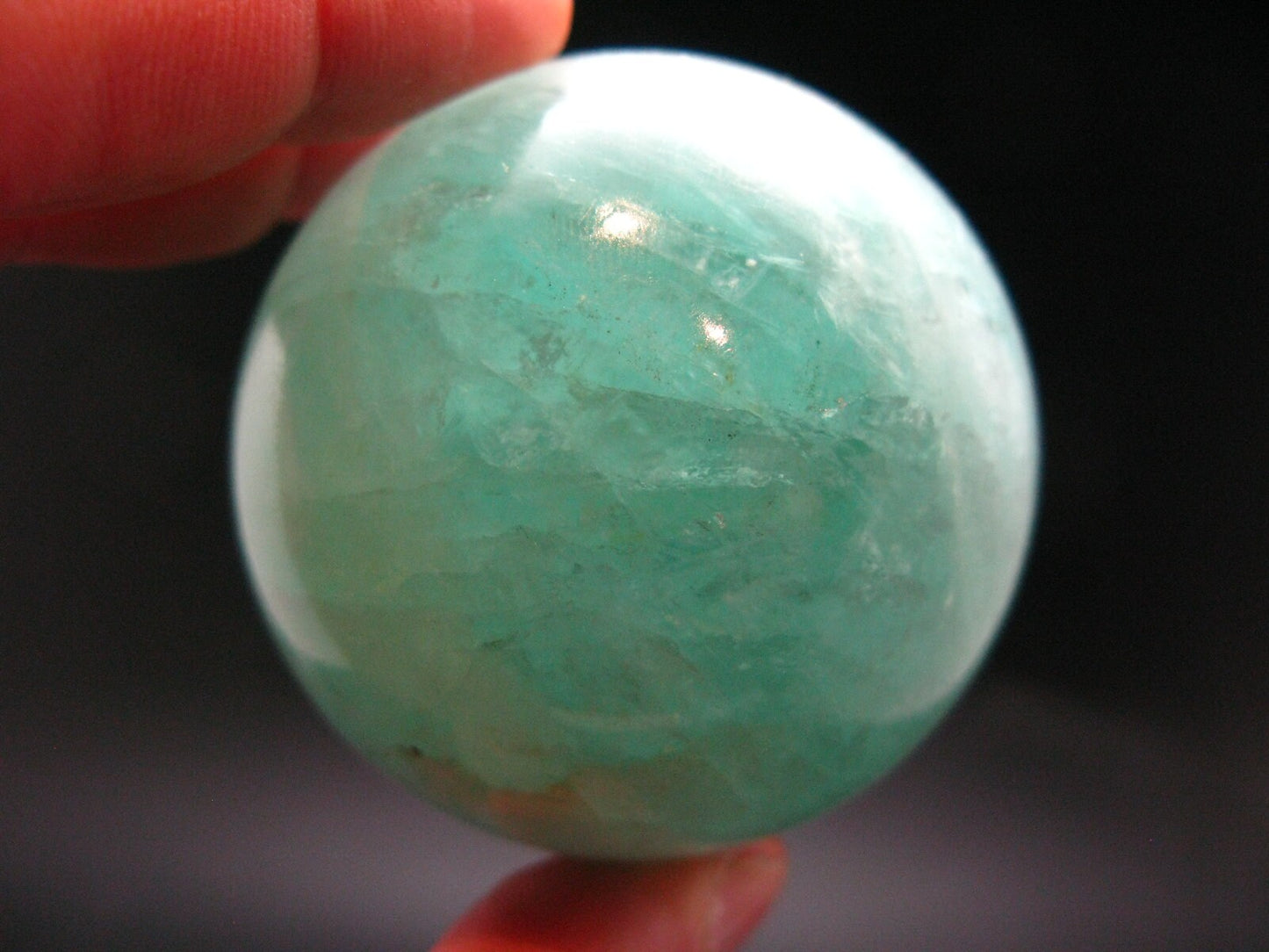 Genuine Blue Aquamarine Sphere Ball From Brazil - 2.3" - 301 Grams