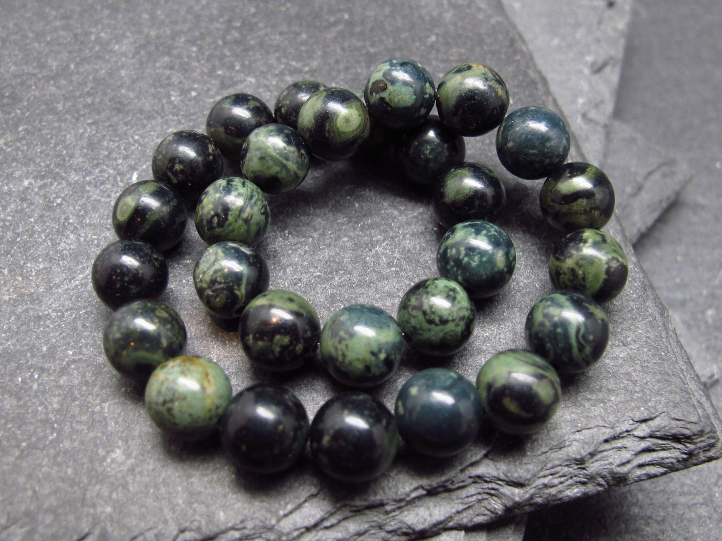 Kambaba Jasper Genuine Bracelet ~ 7 Inches ~ 6mm Round Beads
