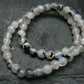 Moonstone Genuine Bracelet ~ 7 Inches ~ 4mm Round Beads