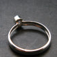 Gray Herderite Silver Ring from Africa - Size 8 - 1.71 Grams