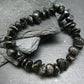 Nuumite Nuummite Genuine Bracelet ~ 7 Inches ~ 10mm Tumbled Beads