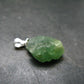 Extremely Rare Raw Gem Green Kornerupine Silver Pendant Crystal From Tanzania - 2.60 Grams - 1.0"