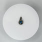 Vintage Blue Topaz Pendant – Sterling Silver Rope Bezel Setting - 6.53 Grams