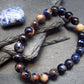 Sodalite & Sunstone Genuine Bracelet ~ 7 Inches ~ 8mm Round Beads