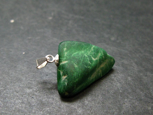 Extremely Rare Natural Maw Sit Sit Crystal Silver Pendant from Myanmar - 1.0" - 4.72 Grams