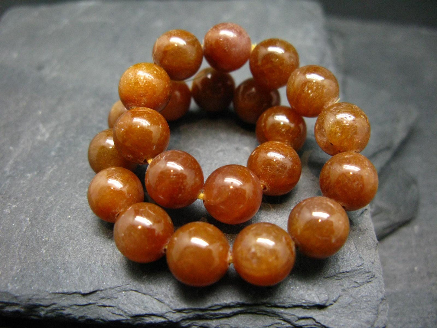AAA Grade Gem Yellow Sapphire Genuine Bracelet ~ 7 Inches ~ 9mm Round Beads