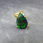 Rare Black Opal Gold Plated Silver Pendant from Australia 0.7" - 1.23 Grams