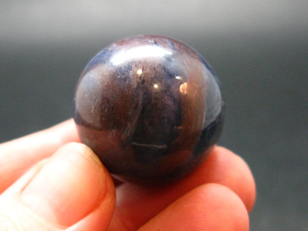 Blue Sapphire Corundum Sphere From India - 1.0" - 34.36 Grams