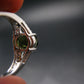 Moldavite Sterling Silver Ring From Czech Republic - Size 7.25 - 3.30 Grams