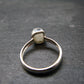Very Rare White Cryolite 925 Silver Ring from Greenland - Size 6 - 2.0 Grams