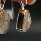 Gray Herderite Silver Earrings from Africa - 1.0" - 2.81 Grams