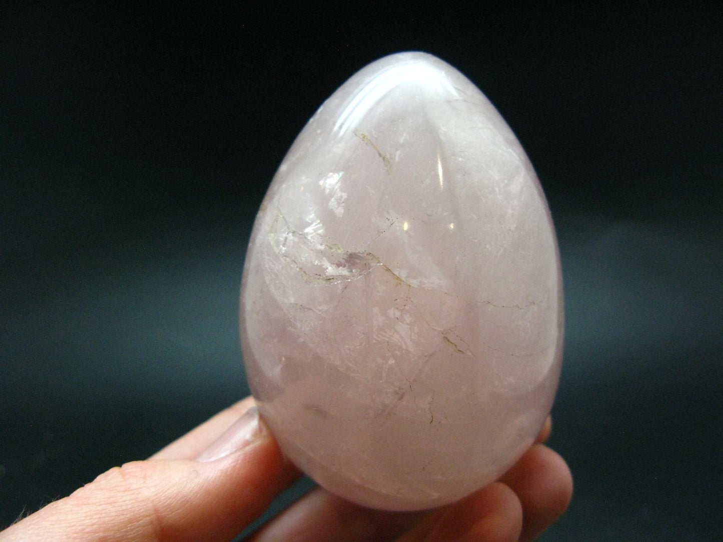 Star Rose Quartz Egg From Brazil - 2.9"