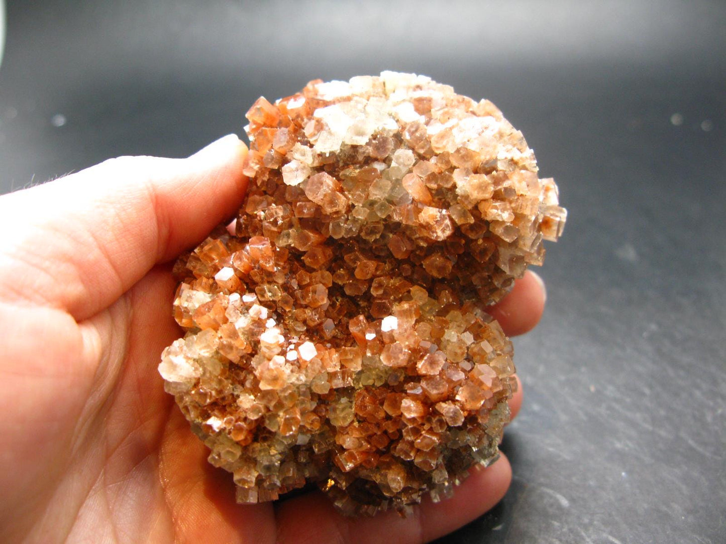Orange Aragonite Cluster From Morocco - 3.1"
