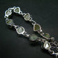 Rhodizite Rhodozite Silver Bracelet From Madagascar- 7" - 13.6 Grams