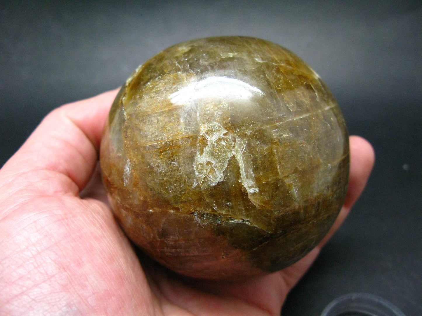 Rare Golden Herderite Ball Sphere from Brazil - 3.2" - 748 Grams