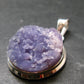 Purple Grape Agate Cluster Silver Pendant From Indonesia - 1.4" - 10.0 Grams