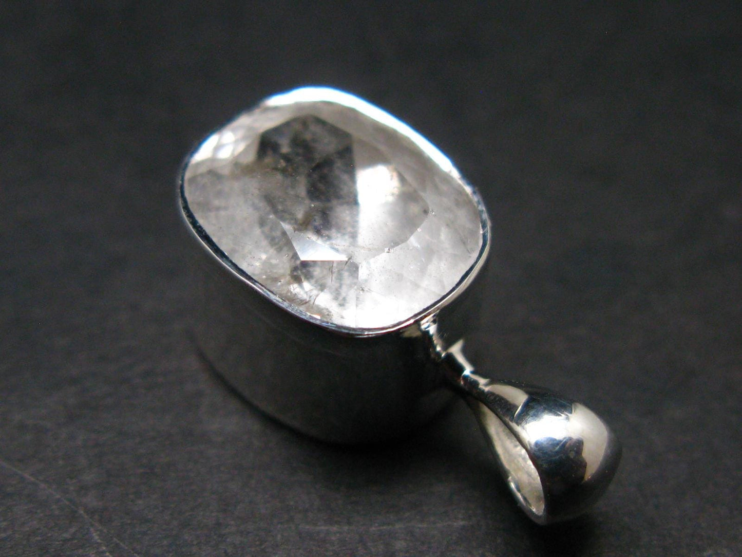 Gem Phenakite Phenacite Facetted Pendant from Russia - 2.57 Grams - 0.8"