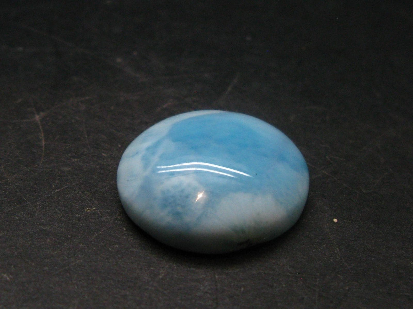 Larimar Cabochon From Dominican Republic - 0.8" - 8.13 Grams