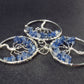 Set of 3 Natural Blue Kyanite Tree of Life Pendants