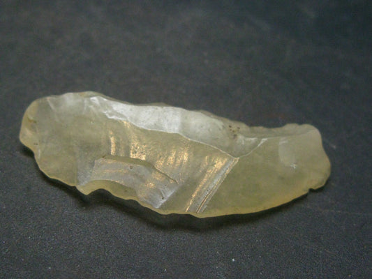 Gem Libyan Desert Glass Tektite Free Form Pendant From Libya - 1.8" - 5.46 Grams