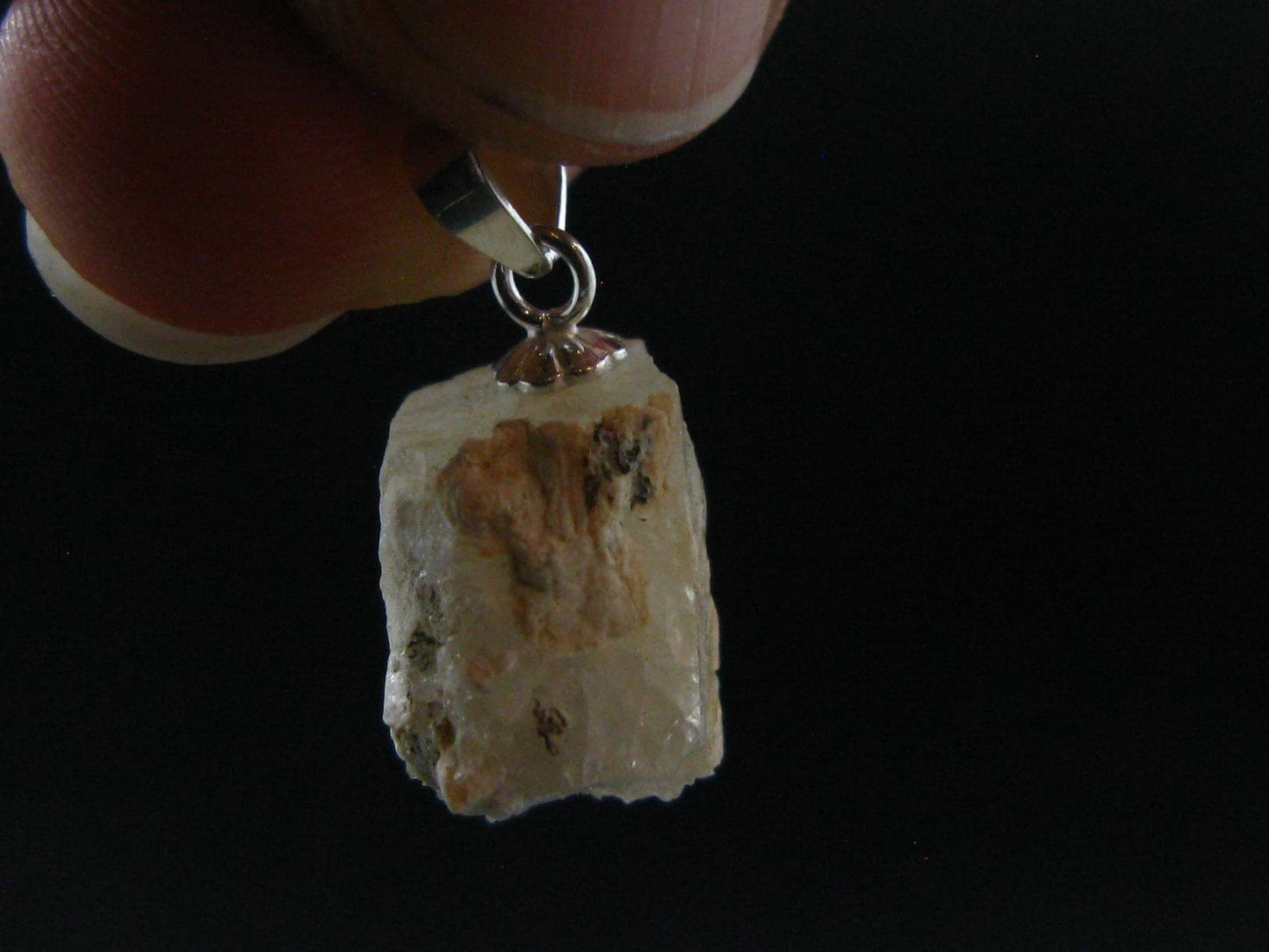 Phenakite Phenacite Silver Pendant from Burma Myanmar - 0.7 Inches - 1.49 Grams
