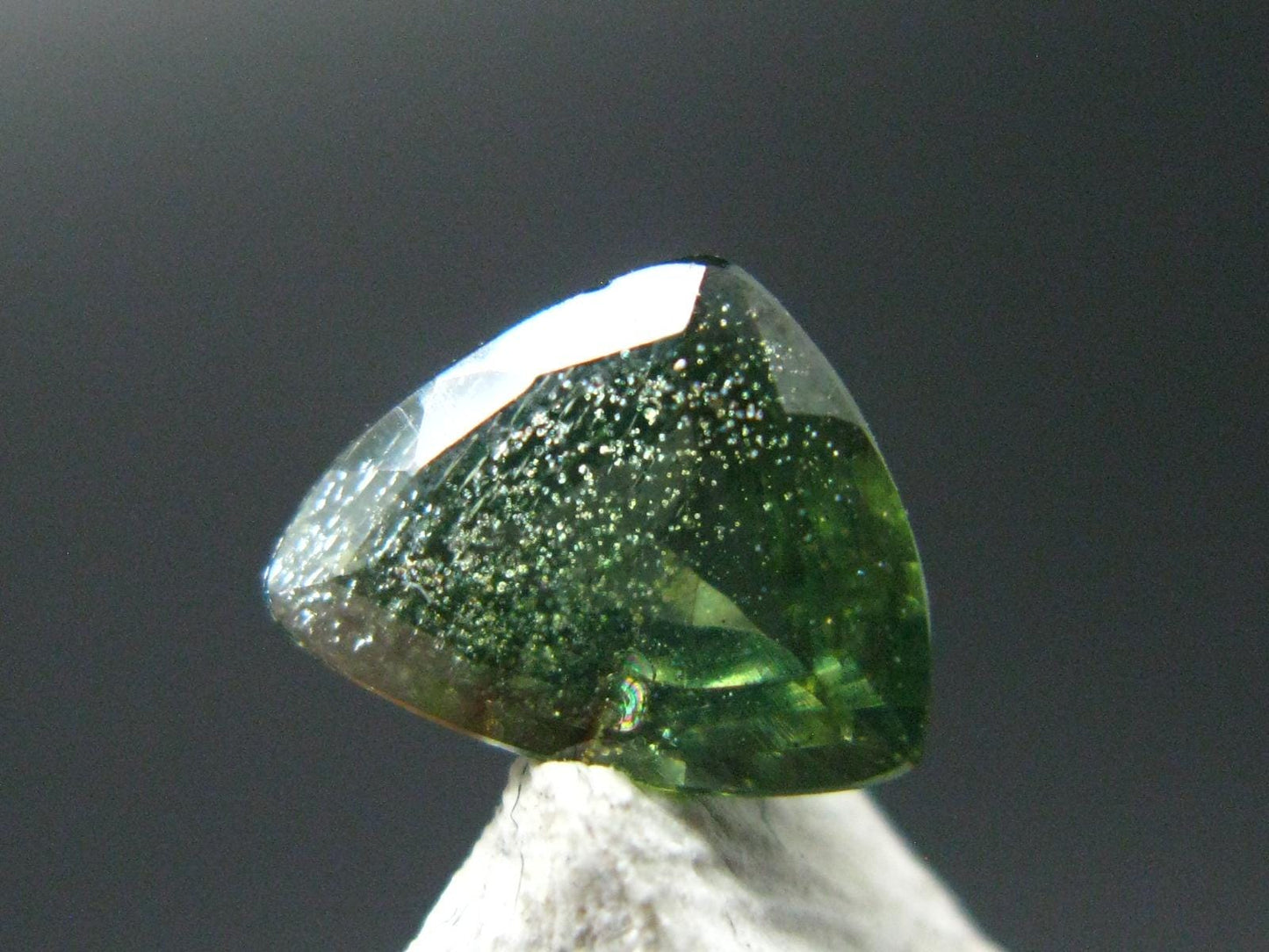 Green Zircon Cut Gem From Africa - 1.52 Carats