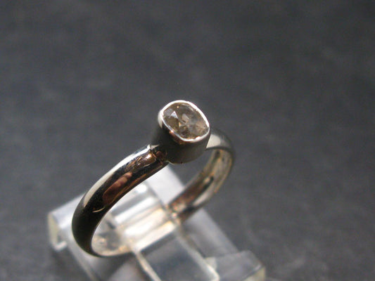 0.49 Carat Phenakite Phenacite Gem Sterling Silver Size 7 Ring from Russia - 1.70 Grams