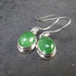 Tsavorite Gem Green Garnet Sterling Silver Earrings from Tanzania - 3.10 Grams