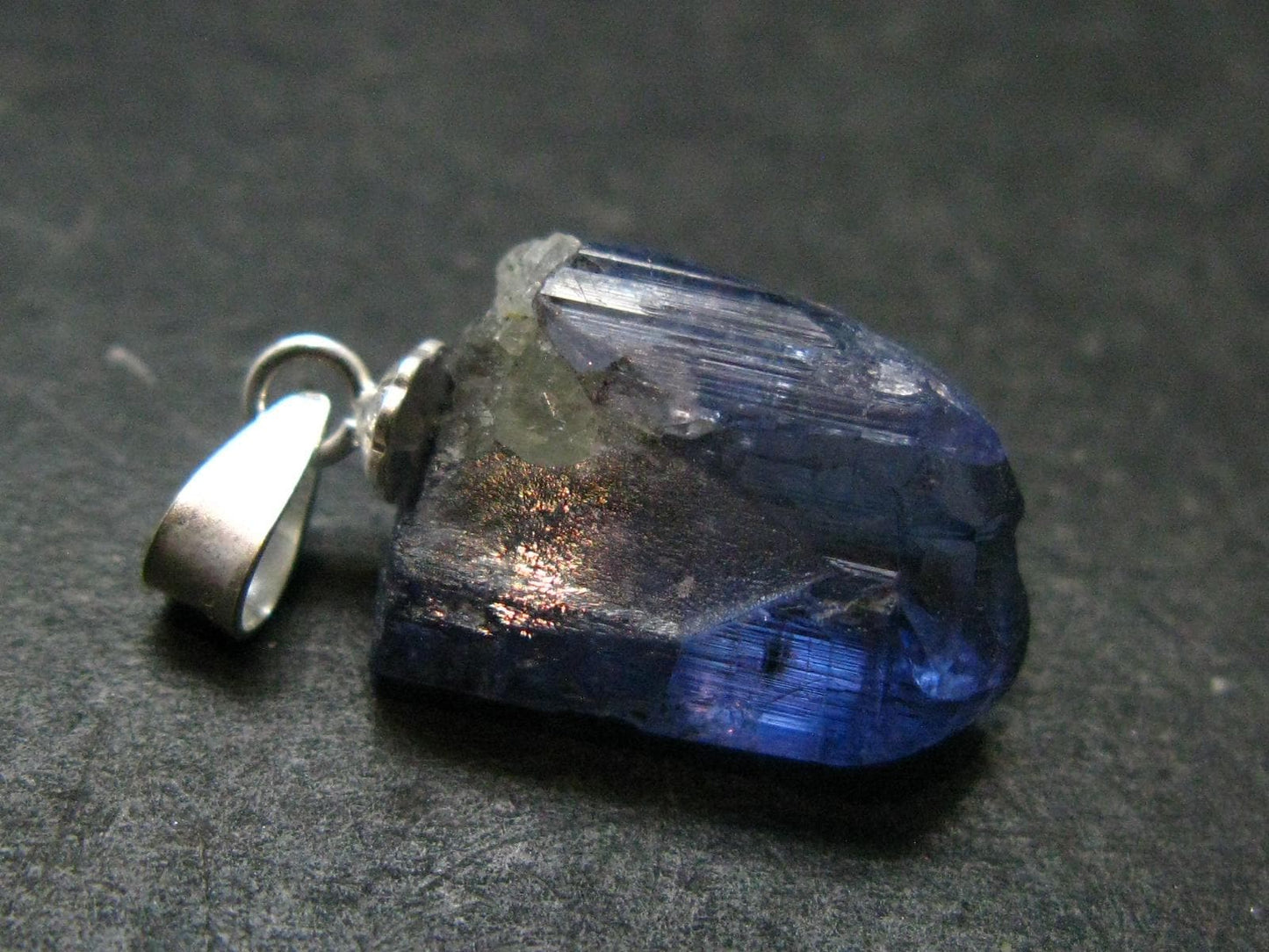 Tanzanite Pendant In Sterling Silver From Tanzania - 0.9" - 1.92 Grams