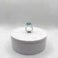 Swiss Blue Topaz Oval Ring – Regal Glow & Refined Beauty - Size 10