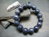 Blue Sapphire Genuine Bracelet ~ 7 Inches ~ 13mm Round Facetted Beads