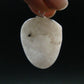Very Rare White Cryolite 925 Silver Pendant from Greenland - 1.2" - 6.74 Grams