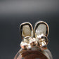 Natrolite Stud Earrings Sterling Silver From Tanzania - 1.36 Grams