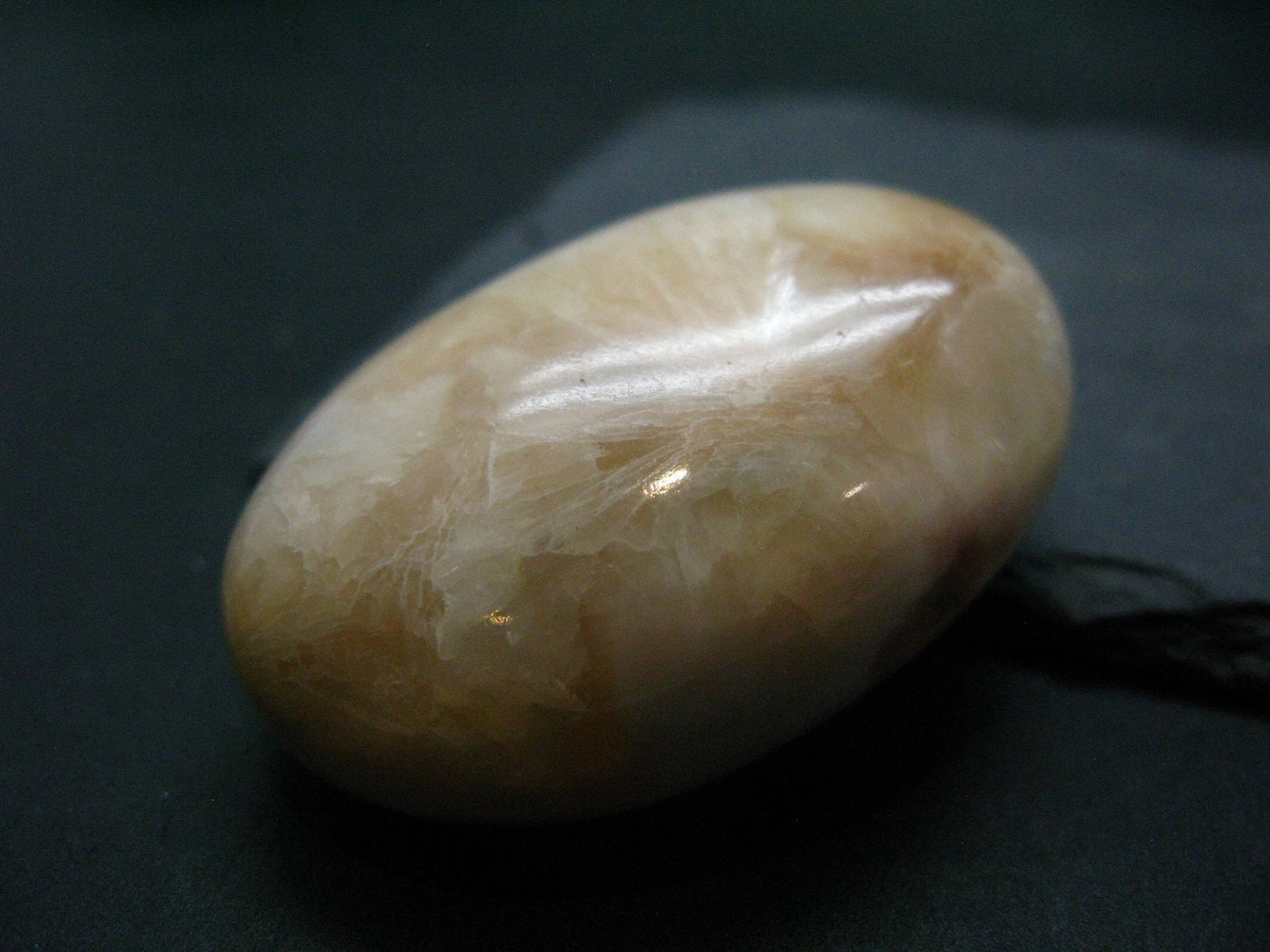 Unique Stilbite Tumbled Stone From India - 2.1"