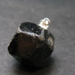 Sharp Black Melanite Andradite Garnet Silver Pendant From Mali - 0.9" - 8.71 Grams