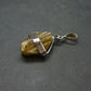 Nice Rare Terminated Epidote Crystal Silver Pendant From Peru - 1.3" - 3.30 Grams