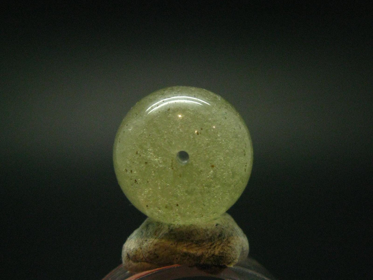 Libyan Tektite Glass Bead From Libya - 16 mm - 0.6"