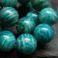 Russian Amazonite Genuine Bracelet ~ 7 Inches ~ 14mm Round Beads