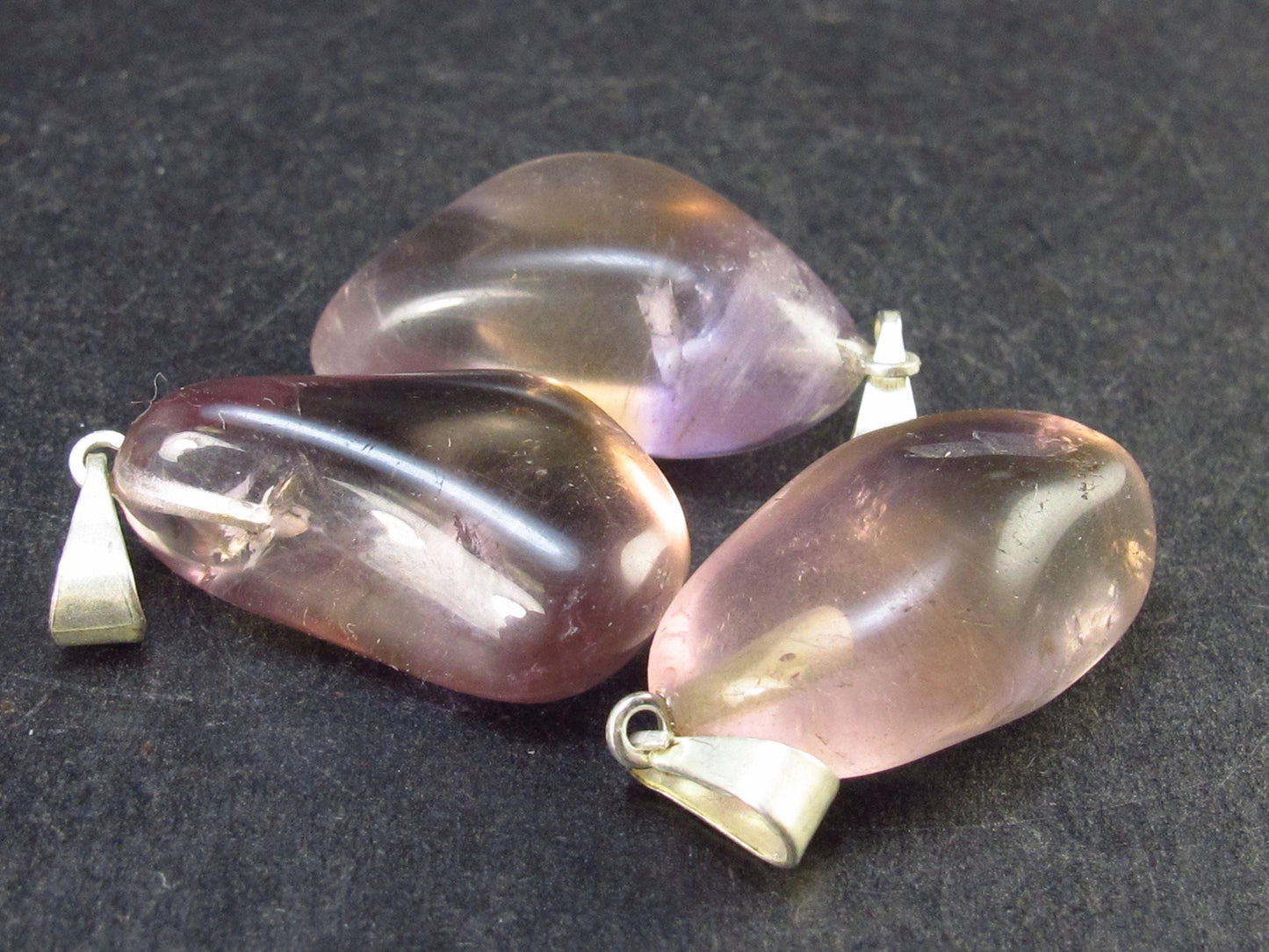 Set of 3 Ametrine Pendant From Bolivia
