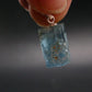 Aquamarine Crystal Silver Pendant From Vietnam - 0.9" - 2.78 Grams