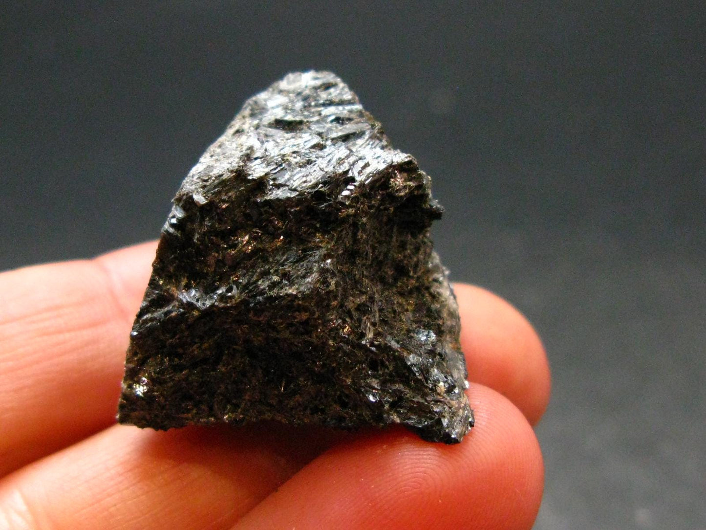 Rare Nuumite Nuummite Raw Piece From Greenland - 16.19 Grams - 1.1"