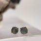 Alexandrite Stud Earrings Color Change Gemstone Silver Earrings June Birthstone Minimalist Jewelry