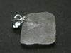 Clear Petalite Crystal Silver Pendant from Brazil - 0.7" - 1.89 Grams