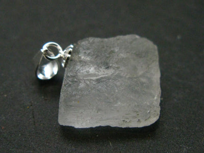 Clear Petalite Crystal Silver Pendant from Brazil - 0.7" - 1.89 Grams