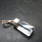 Fantastic Gemmy Aquamarine Crystal Silver Pendant From Brazil - 1.0" - 1.94 Grams