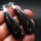 Very Rare Sterling Silver Nuumite Nuummite Earrings From Greenland