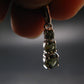 Moldavite Tektite Silver Pendant from Czech Republic - 0.8" - 0.92 Grams