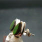 Ammolite Amolite Sterling Silver Stud Earrings From Canada - 1.1"